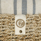 Hundekorb Lazy Linen Stripes Natural/Blue