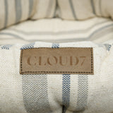 Hundekorb Lazy Linen Stripes Natural/Blue