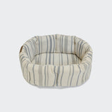 Hundekissen Lazy Linen Stripes Natural/Blue