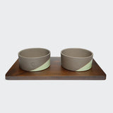 Wooden Feeding Station Set Mauro Mud-Ginger