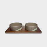 Wooden Feeding Station Set Mauro Mud-Ginger