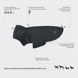 Dog Coat Brooklyn Flanell Dachshund Anthra