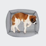 Dog Bed Sleepy Deluxe Tweed Grey