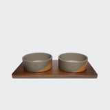 Wooden Feeding Station Set Mauro Mud-Jade
