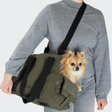 Dog Carrier Turin Canvas Olive