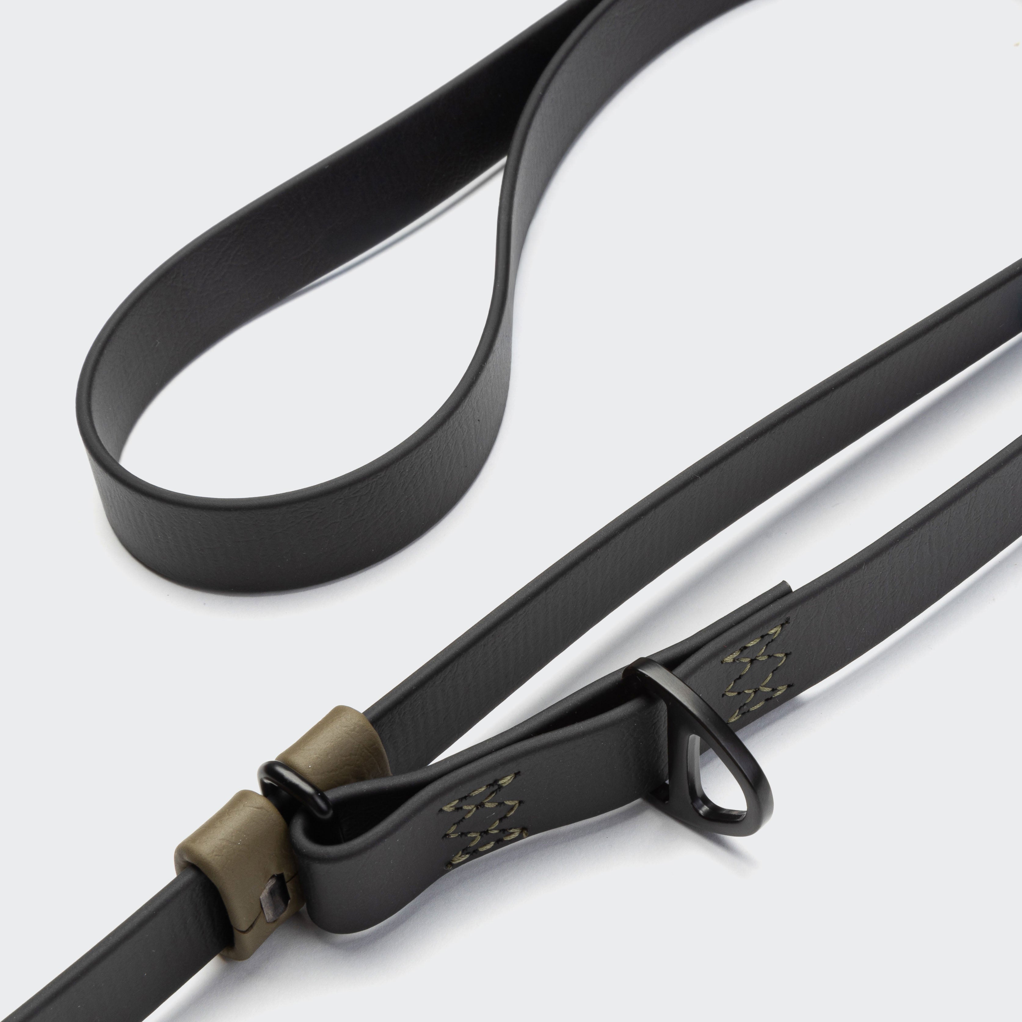 Detail of Dog Hands Free Leash Biothane Black