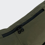 Detail image of dog raincoat in dark green
