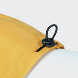 Detail image of dog raincoat in yellow