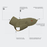 Hundemantel Yukon Teddy Khaki