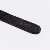 Detail black leather collar for dogs