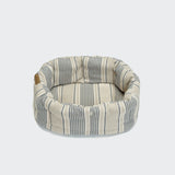 Hundekissen Lazy Linen Stripes Natural/Blue