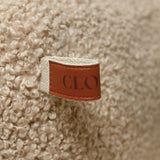 Dog Bed Cube Curl Cream