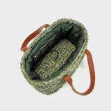 Dog Carrier Verona Jacquard Green