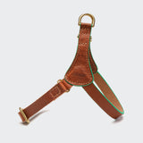 Dog Harness Prince Park Cognac Green_2