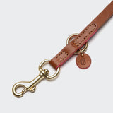 Dog Leash Prince Park Cognac/Pink_3