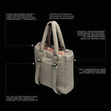 Travel Bed & Tote Bag AKTIV Puffer Dark Grey/Khaki