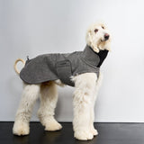 Windhundmantel Brooklyn Long Tweed Black