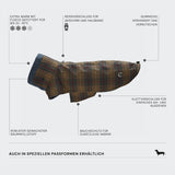 Dog Coat Brooklyn Waxed Tartan