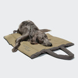 Travel Bed & Tote Bag AKTIV Puffer Dark Grey/Khaki