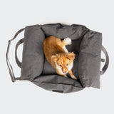 Hundeautositz Getaway Light Graphite tragbar