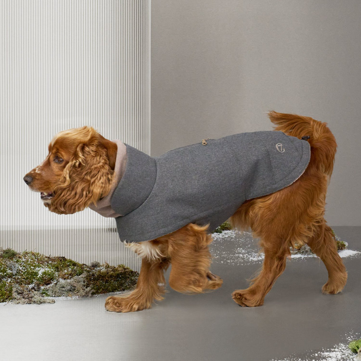 Dog Coat Brooklyn Light Graphite