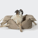 Hundeautositz Getaway Sand tragbar