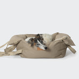 Hundeautositz Getaway Sand tragbar