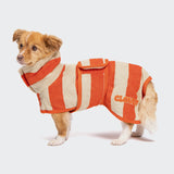 Dog Bathrobe Wannsee Stripes