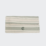 Dog Bed Cover Homey Linen Stripes Natural/Green