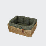 Dog Basket Hideaway Bouclé Green