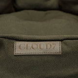 Dog Basket Lazy Canvas Olive
