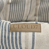 Hundekorb Lazy Linen Stripes Natural/Blue