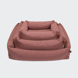 Hundebett Sleepy Linen-Mix Faded Rose Mélange