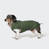 Dachshund Coat Brooklyn Flannel Fern Green