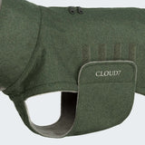 Hundemantel Brooklyn Long Flannel Fern Green
