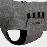 Hundemantel Brooklyn Long Tweed Black