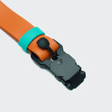 Dog Collar BioThane Ipanema Orange-Aqua