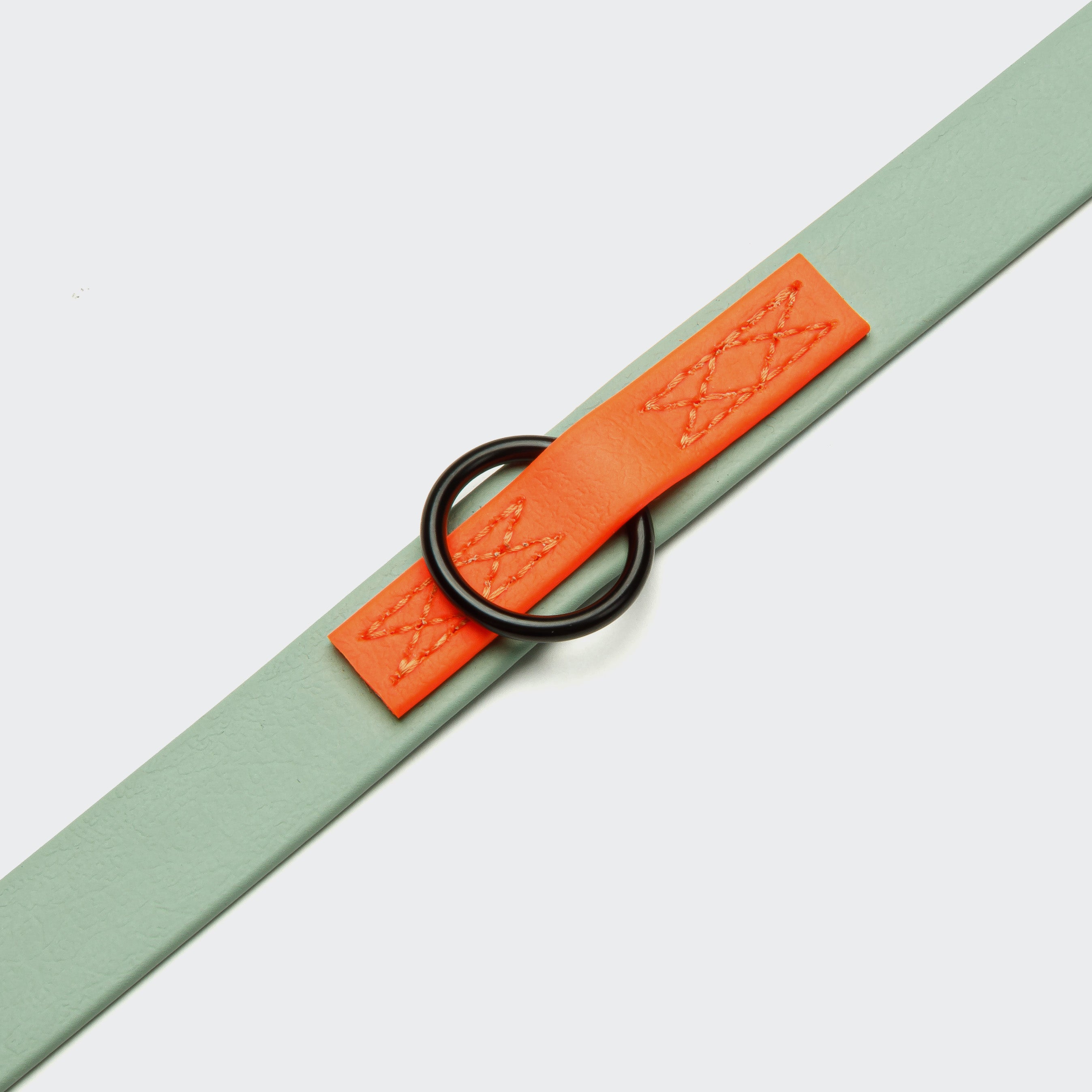 Detail of Dog Leash Biothane MInt Neon Orange