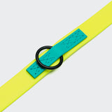 Hundeleine verstellbar BioThane Ipanema Neon Yellow-Aqua