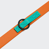 Adjustable Dog Leash BioThane Ipanema Orange-Aqua