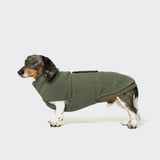 Hundepullover Dackel Fleece Derby Khaki