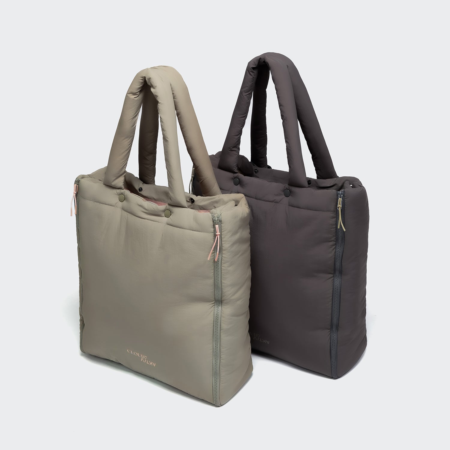 Travel Bed & Tote Bag AKTIV Puffer Khaki/Peach Travel Bed & Tote Bag AKTIV Puffer Khaki/Peach