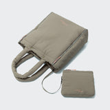 Travel Bed & Tote Bag AKTIV Puffer Khaki/Peach