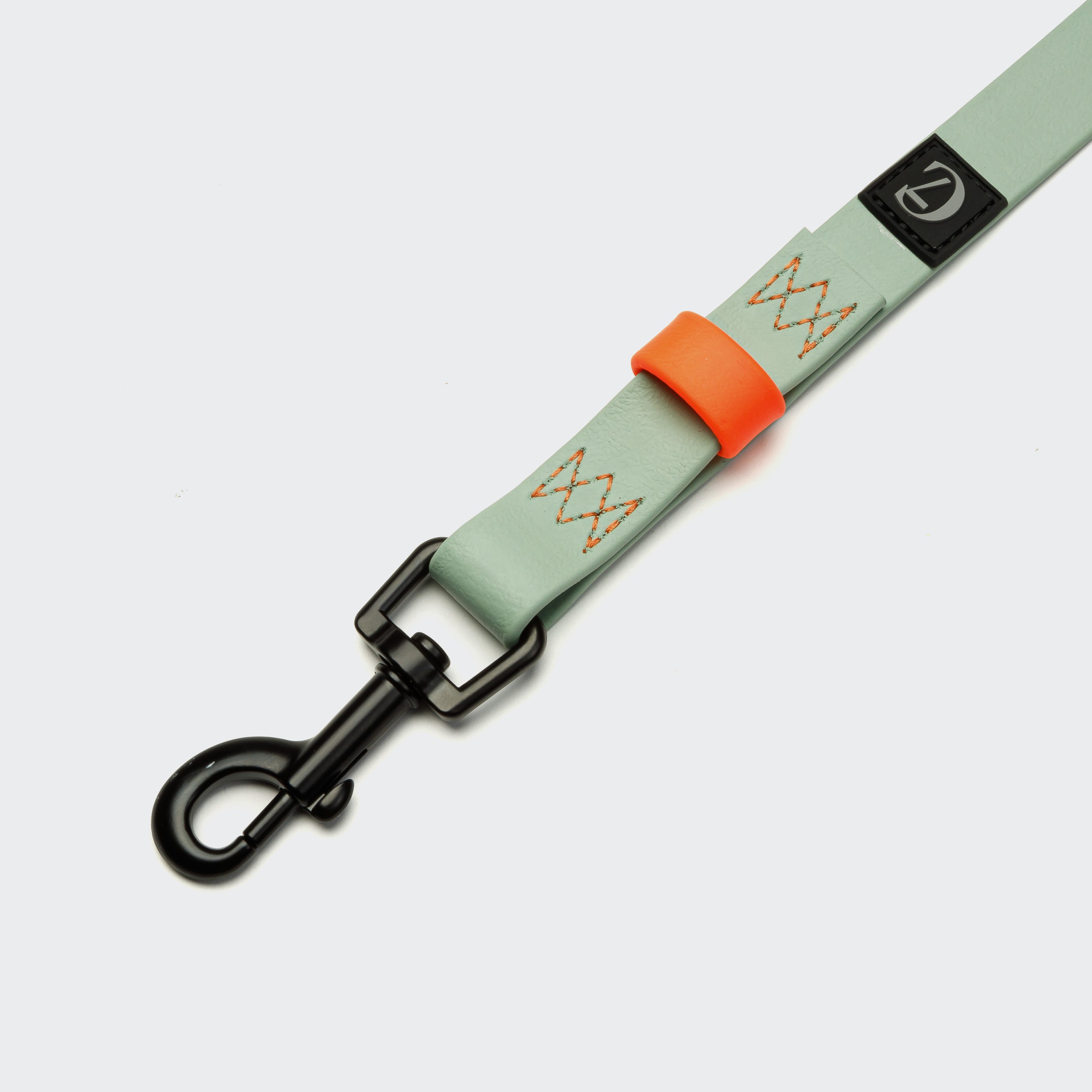 Detail of Dog Training Leash Biothane MInt Neon Orange