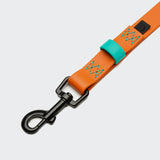 Long Line Dog Leash BioThane Ipanema Orange-Aqua