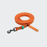 Long Line Dog Leash BioThane Ipanema Orange-Aqua