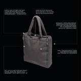 Travel Bed & Tote Bag AKTIV Puffer Dark Grey/Khaki