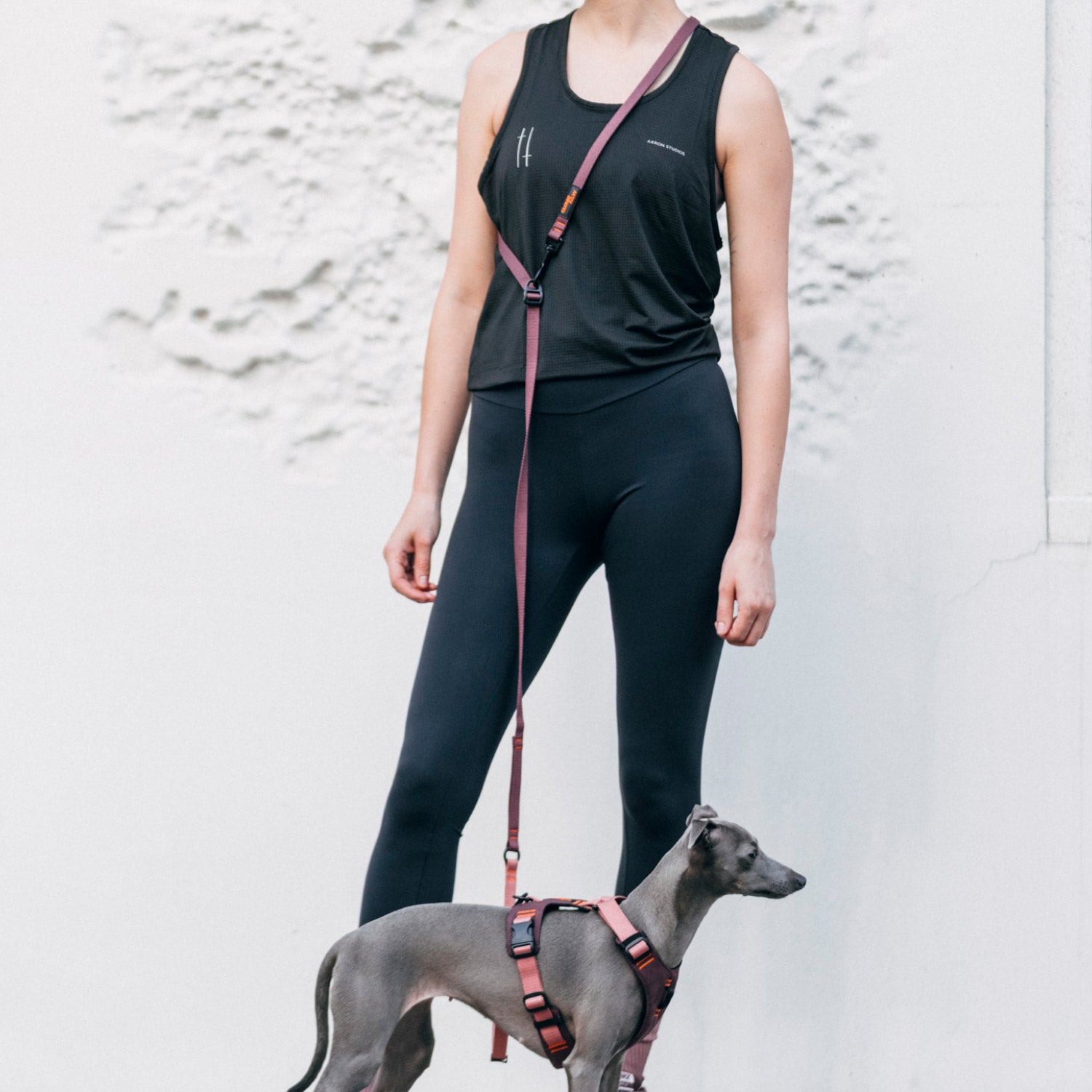 L-1 Hands-Free Leash AKTIV Khaki/Grey | CLOUD7