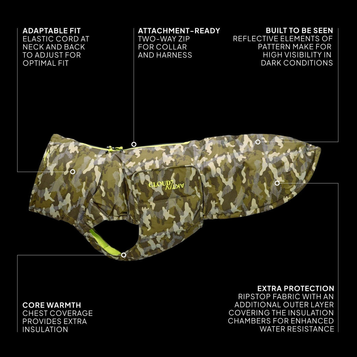 Dog Coat Alaska AKTIV Camo