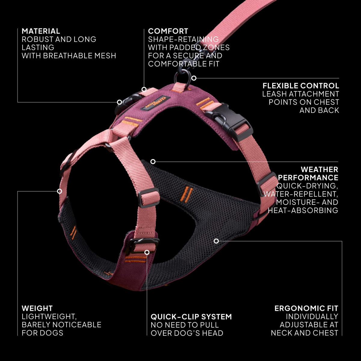 Y-2 Harness AKTIV Cordura Peach